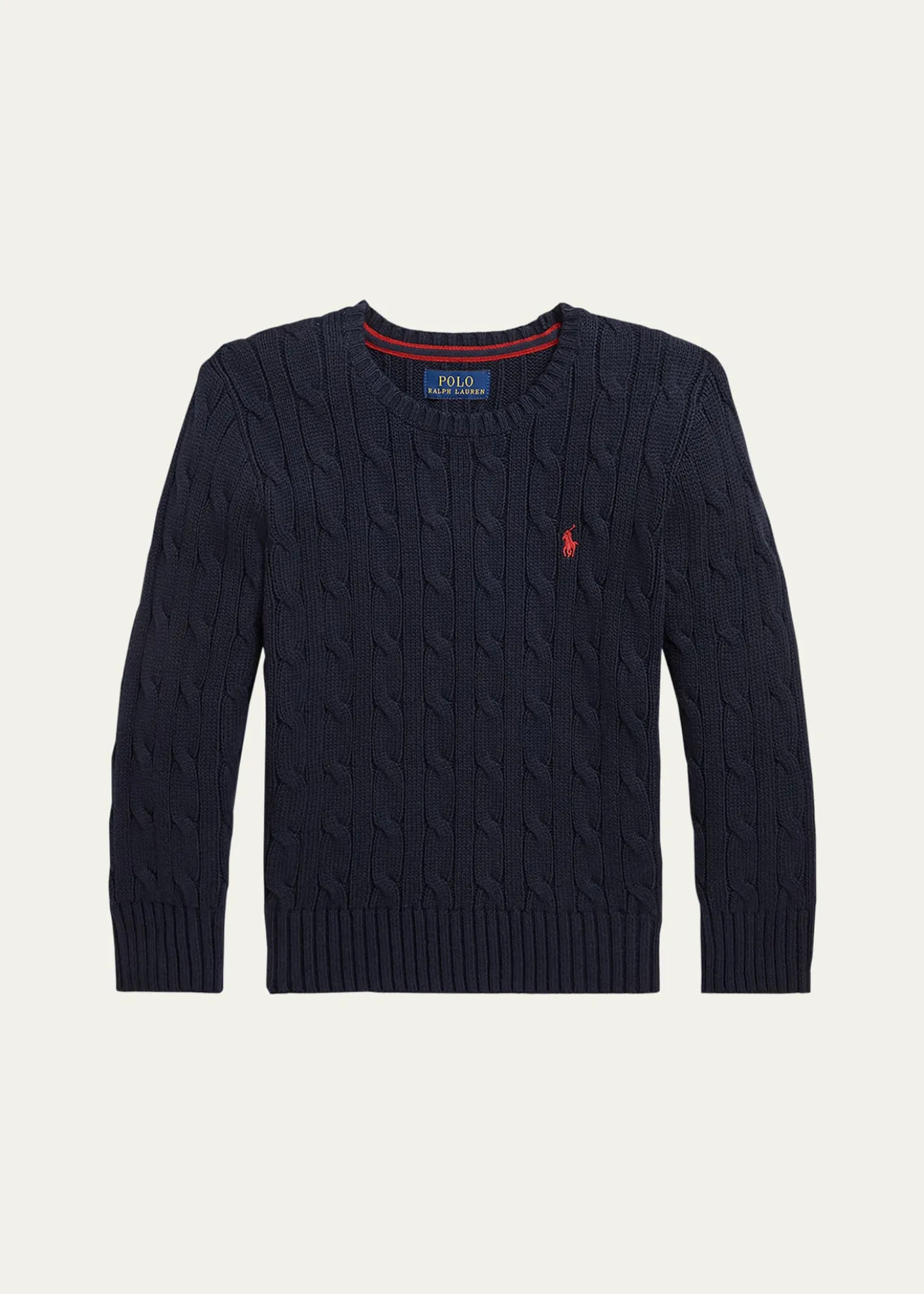 Polo Ralph LaurenBoy's Cable Knit Sweater, Size 2-7