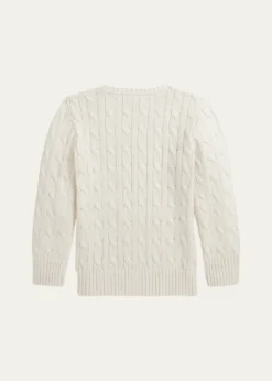 Polo Ralph LaurenBoy's Combed Cotton Cable-Knit Sweater, Size 2-7