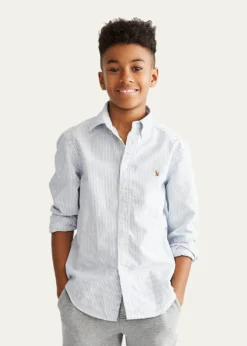 Polo Ralph LaurenBoy's Cotton Oxford Stripe Sport Shirt, Size S-XL