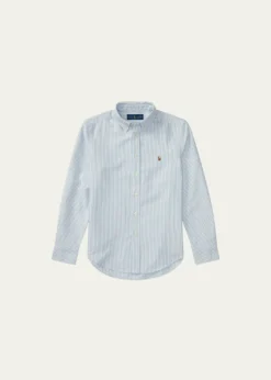 Polo Ralph LaurenBoy's Cotton Oxford Stripe Sport Shirt, Size S-XL