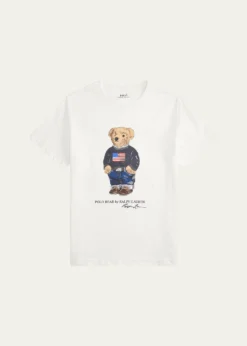 Polo Ralph LaurenBoy's Polo Bear Flag Print Short-Sleeve T-Shirt, Size S-L