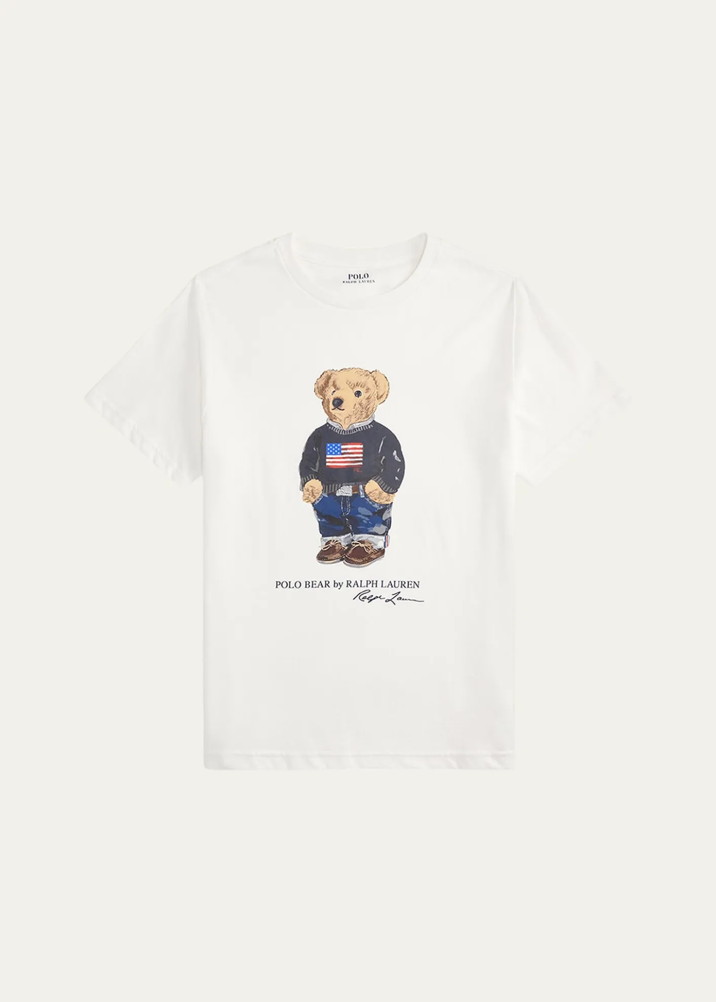 Polo Ralph LaurenBoy's Polo Bear Flag Print Short-Sleeve T-Shirt, Size S-L