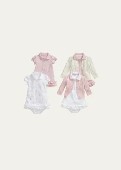 Polo Ralph LaurenCupcake Ruffle Hem Polo Dress With Bloomers, Size 6M-18 M