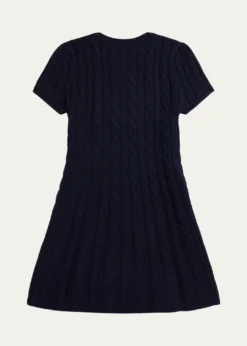 Polo Ralph LaurenGirl's American Flag Cashmere Cable Knit Dress, Size 2-6X