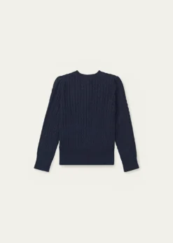 Polo Ralph LaurenGirl's Cable-Knit Ribbed Cardigan, Size 2-6X