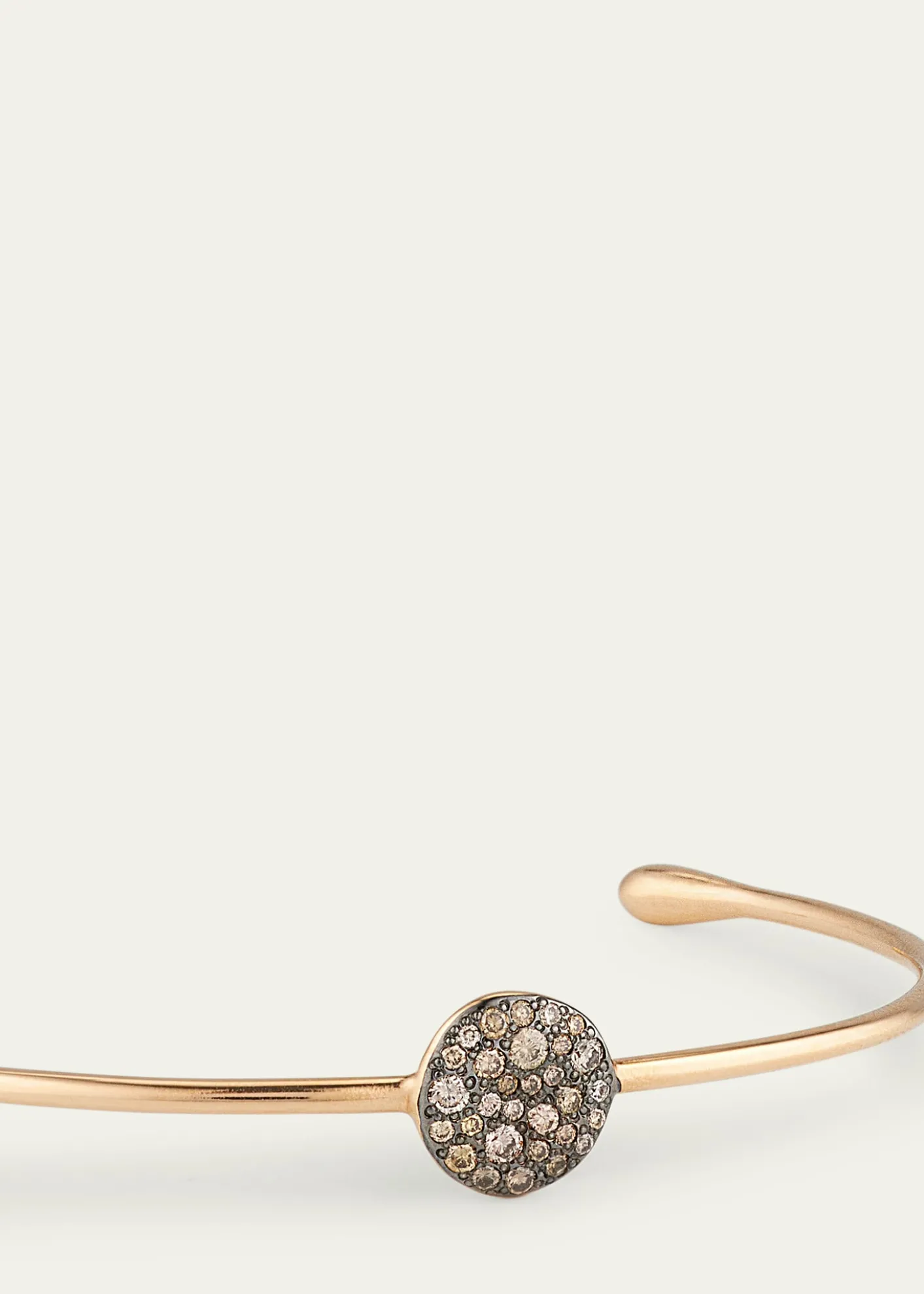 Pomellato Sabbia Brown Diamond Station Bracelet in 18K Rose Gold
