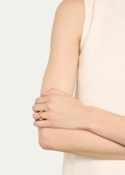 PomellatoIconica 18k Rose Gold Slim Multi Gemstone Ring