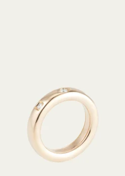 PomellatoIconica 18K Rose Gold Extra Small Fancy Set Diamond Band Ring