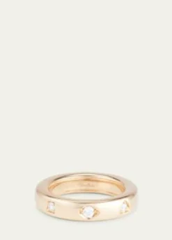 PomellatoIconica 18K Rose Gold Extra Small Fancy Set Diamond Band Ring