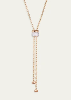 PomellatoIconica 18K Rose Gold Diamond Lariat Necklace