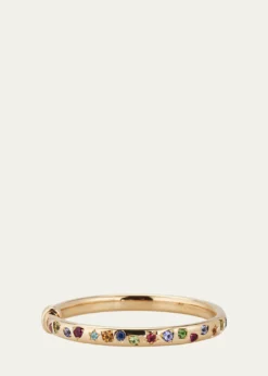 Pomellato18K Rose Gold Iconica Bangle Bracelet with Various Stones