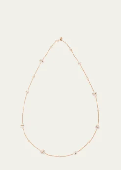 Pomellato18K Rose Gold Diamond Pom Pom Dot Necklace