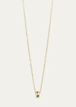 Pomellato18K Rose Gold Iconica Fancy-Set Multi Gemstone Pendant Necklace