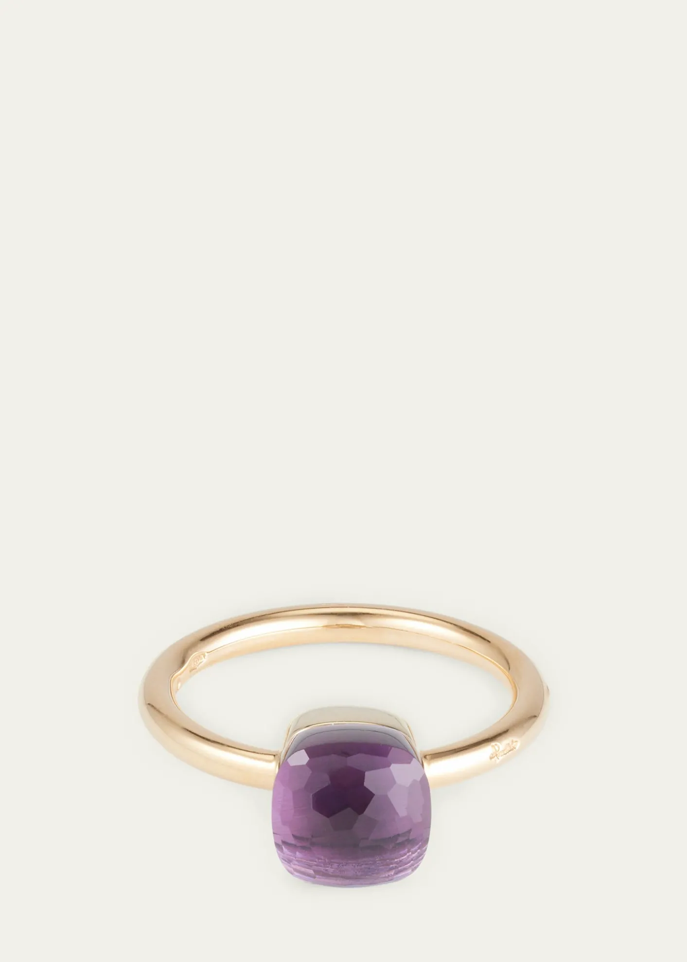 Pomellato18K Rose Gold Nudo Petit Amethyst Ring