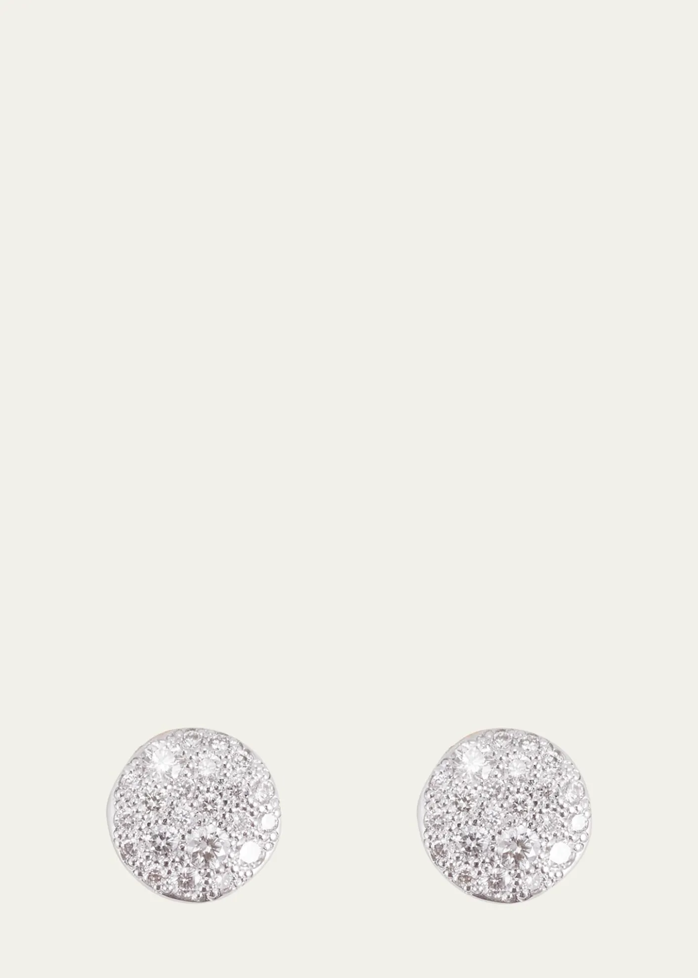 Pomellato18K Rose Gold Sabbia Stud Earrings with Diamonds