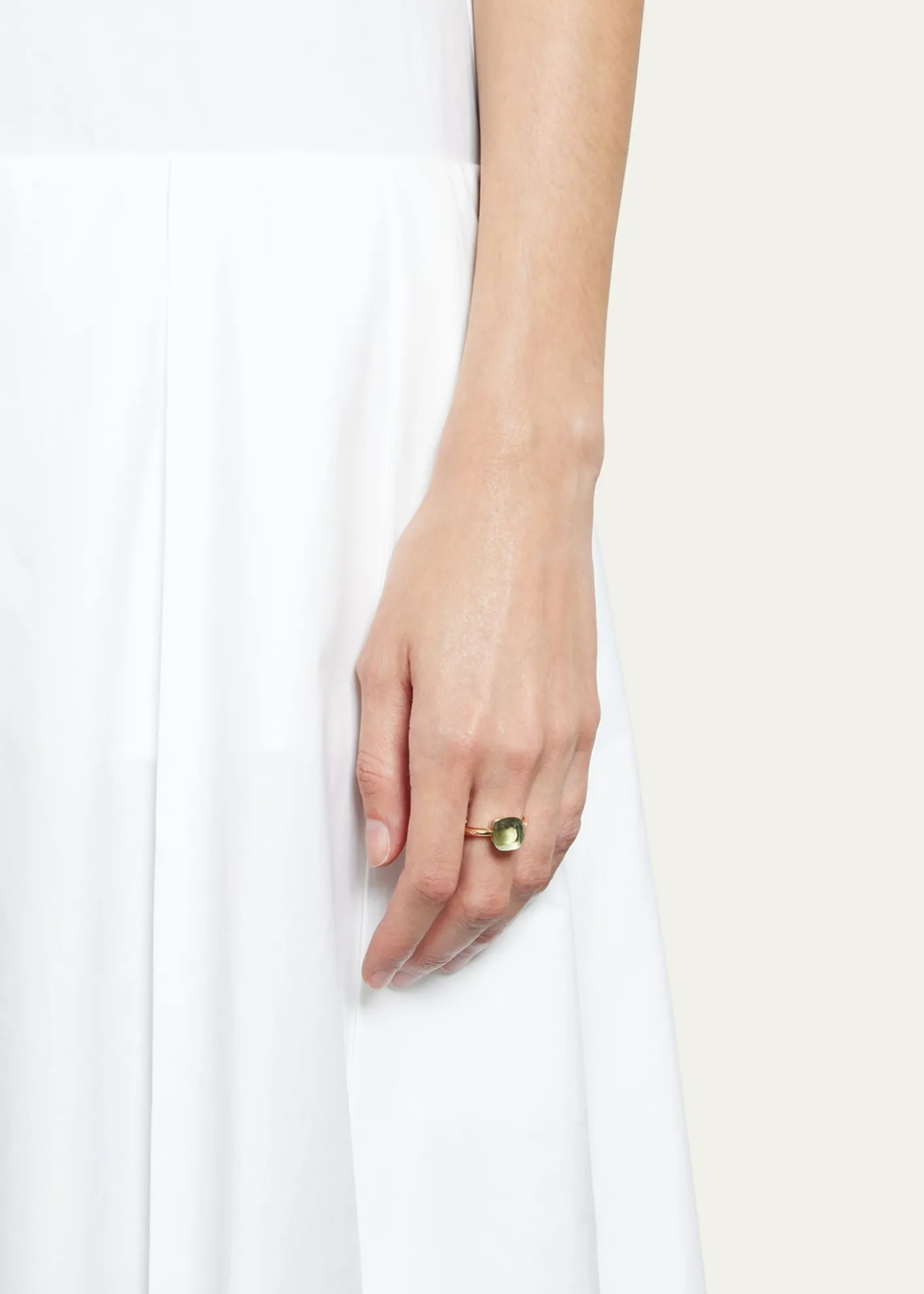 PomellatoNudo Classic 18k Rose Gold Prasiolite Ring