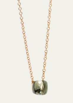 PomellatoNudo 18K Rose Gold Prasiolite Pendant Necklace