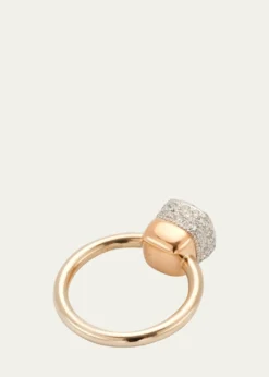 PomellatoNudo Solitaire 18K Gold Ring with Diamonds