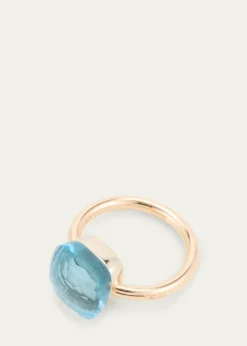 PomellatoNudo Solitaire Ring with Sky Blue Topaz