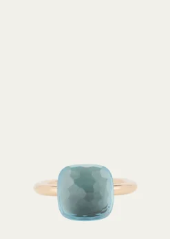 PomellatoNudo Solitaire Ring with Sky Blue Topaz