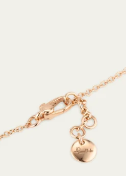 PomellatoPom Pom Dot 18K Rose Gold Diamond and Turquoise Chain Bracelet