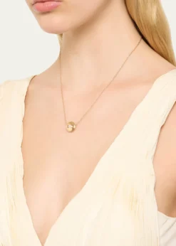 PomellatoPom Pom Dot 18K Rose Gold Diamond and Turquoise Pendant Necklace