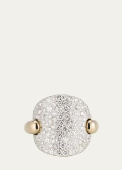 PomellatoSabbia 18k White Gold and Diamond Ring