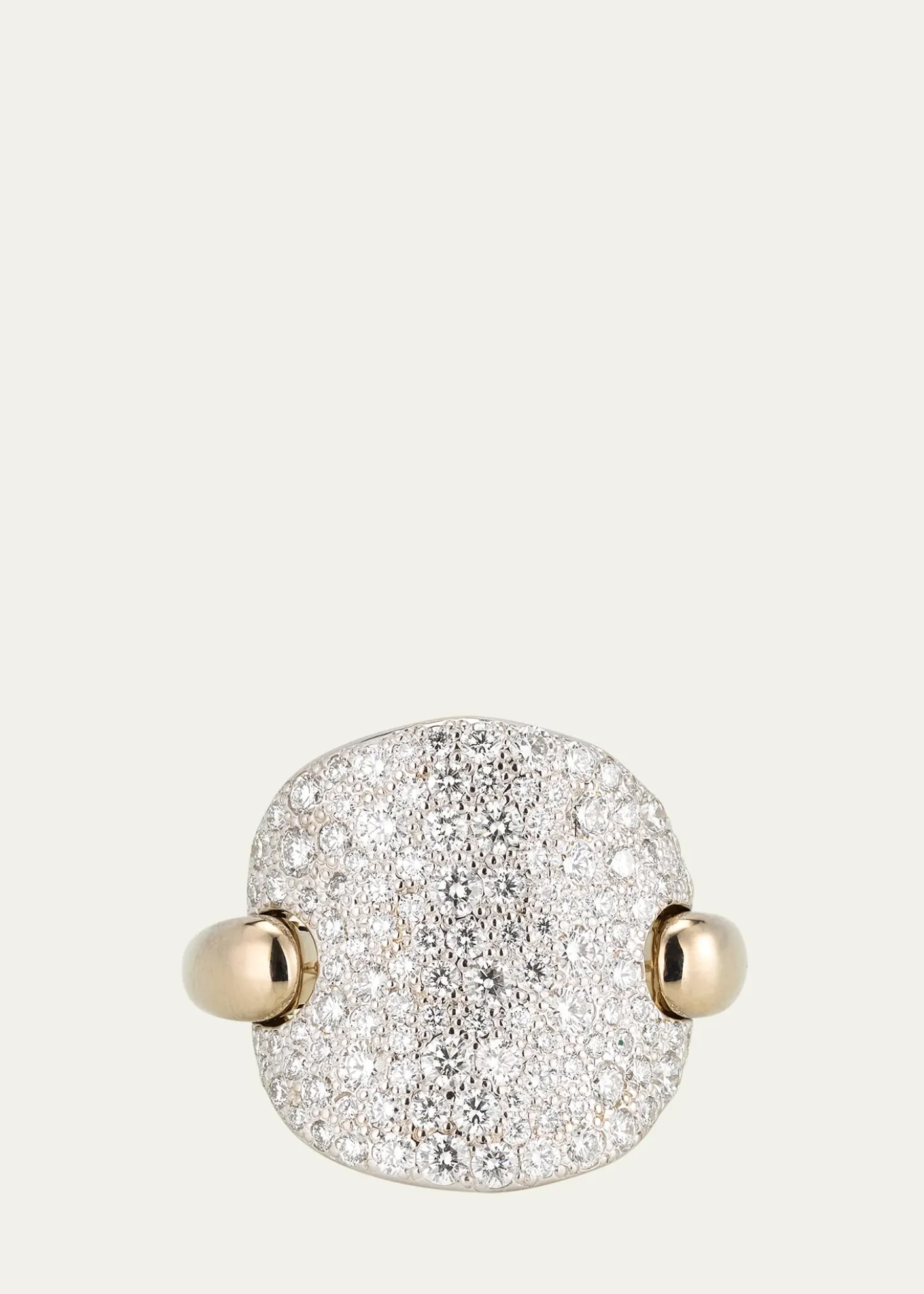 PomellatoSabbia 18k White Gold and Diamond Ring