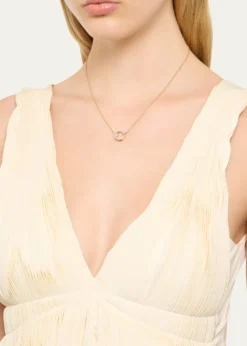 PomellatoTogether 18K Rose Gold Diamond Circle Pendant Necklace