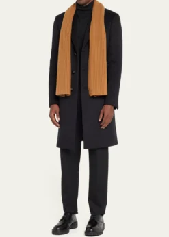 PortolanoRibbed Cashmere Scarf