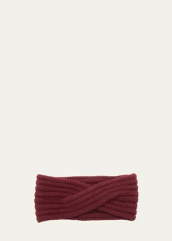 PortolanoRibbed-Knit Cashmere Headband