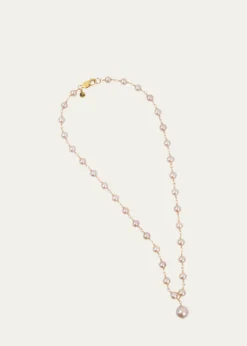 Presley OldhamPrimrose Necklace with Pink Pearls