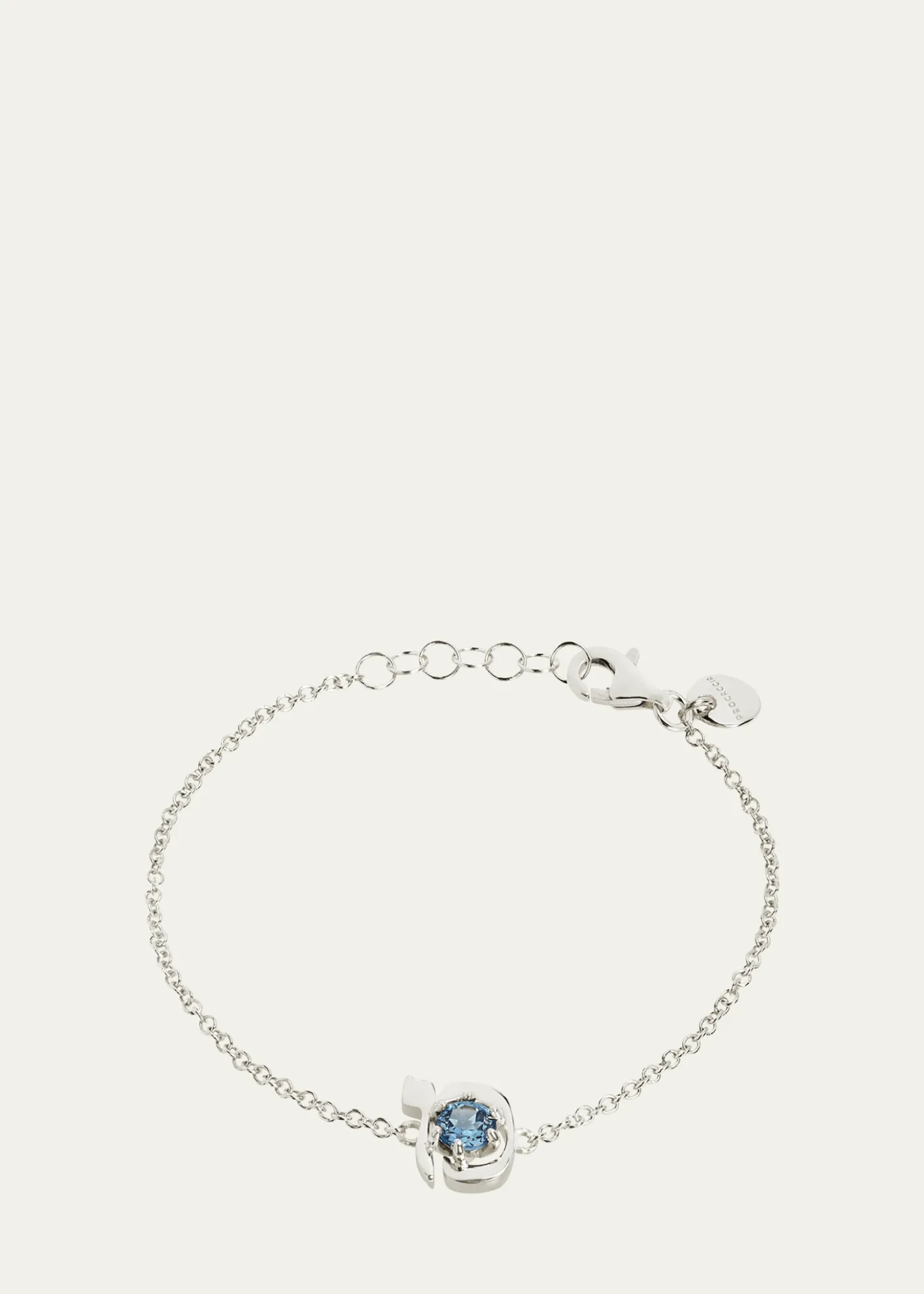 Procaccia Jewelry18K Gold Hebrew MEM Initial Bracelet