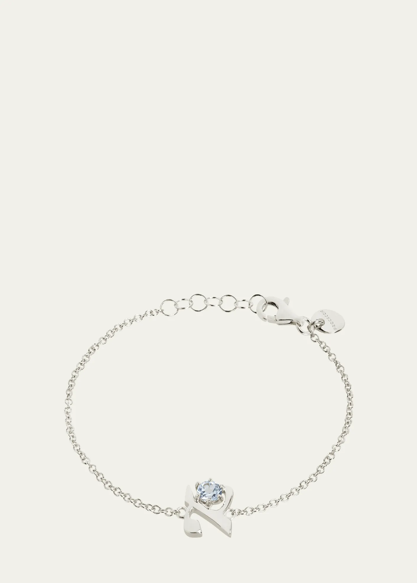 Procaccia Jewelry18K Gold Hebrew ALEF Initial Bracelet