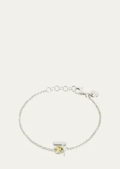 Procaccia Jewelry18K Gold Hebrew DALET Initial Bracelet