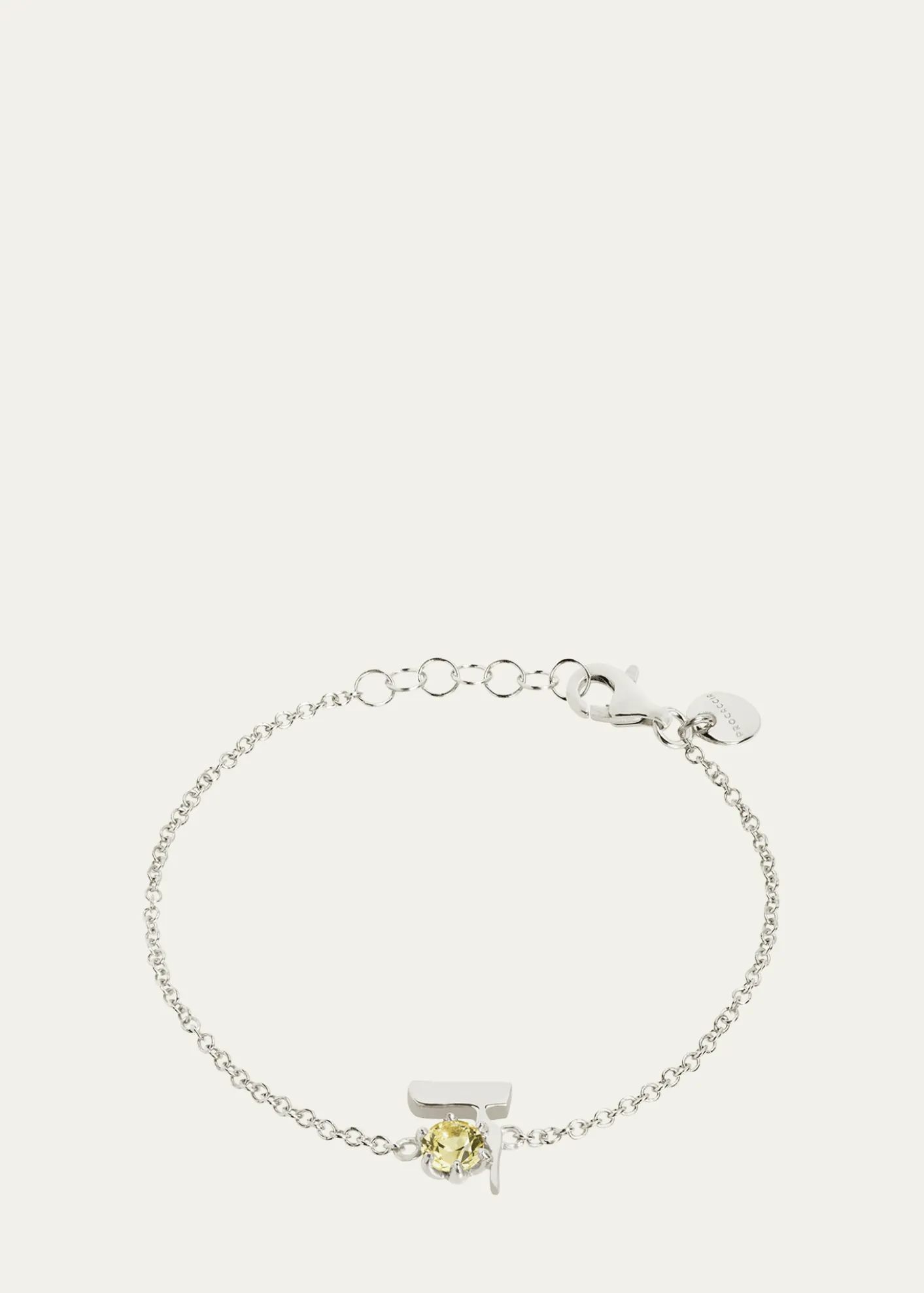 Procaccia Jewelry18K Gold Hebrew DALET Initial Bracelet