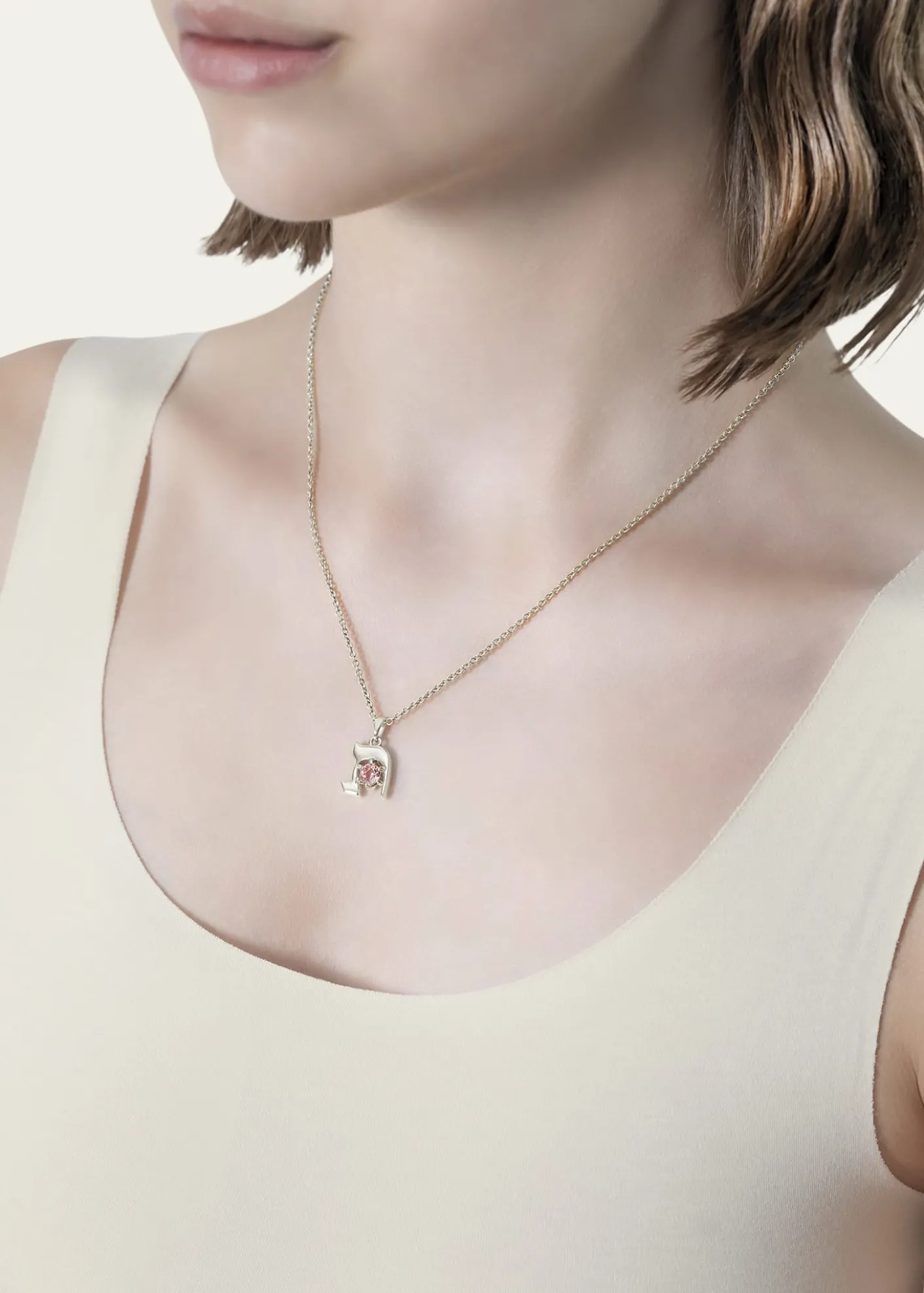 Procaccia Jewelry18K Gold Hebrew TAV Initial Necklace