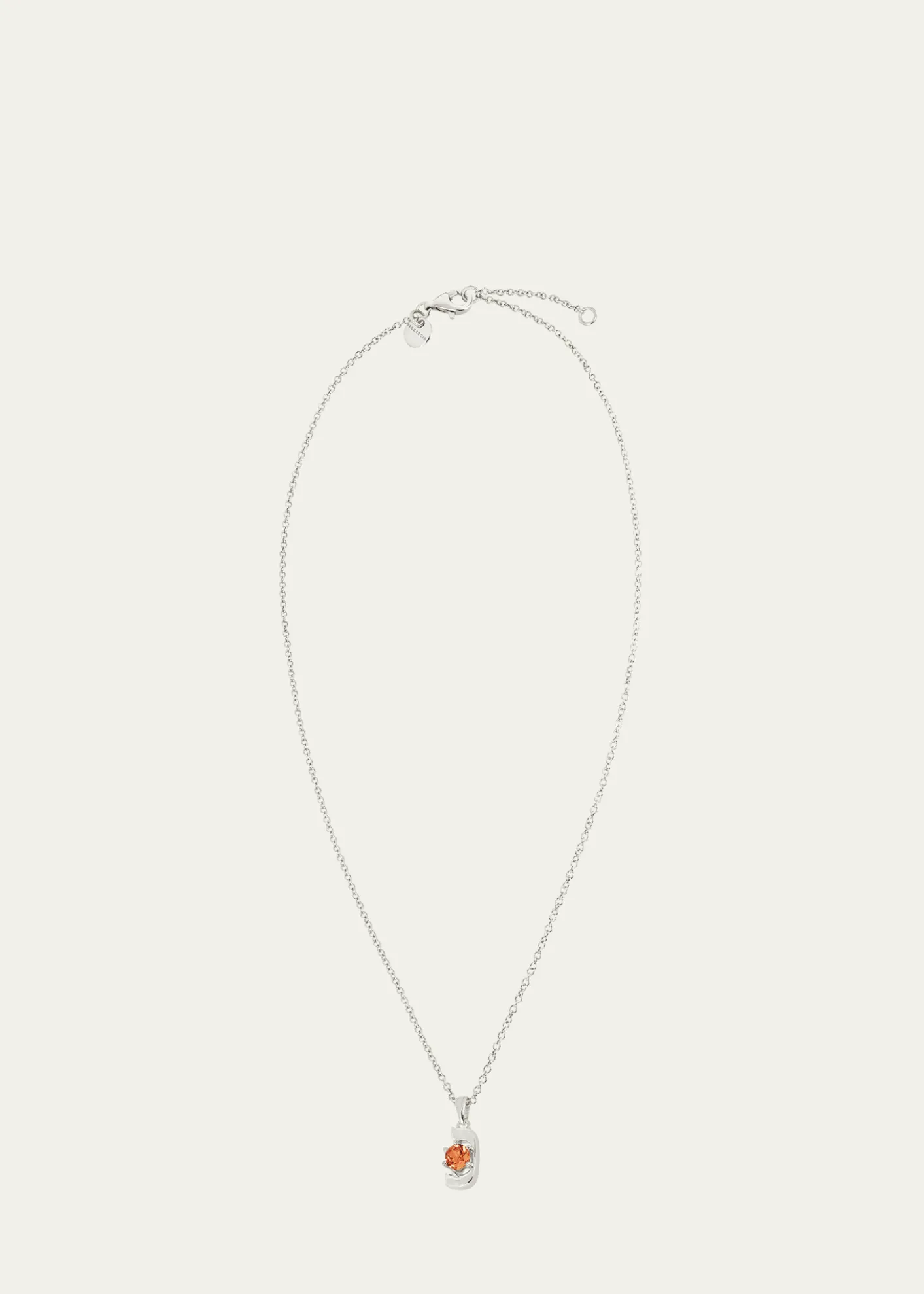 Procaccia Jewelry18K Gold Hebrew NUN Initial Necklace