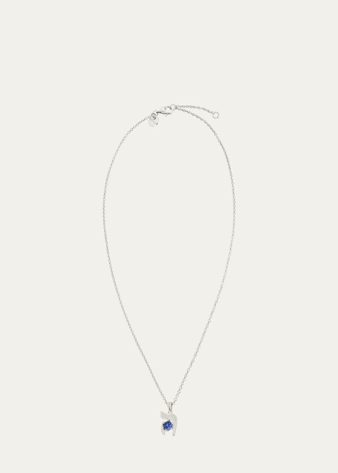 Procaccia Jewelry18K Gold Hebrew HEI Initial Necklace