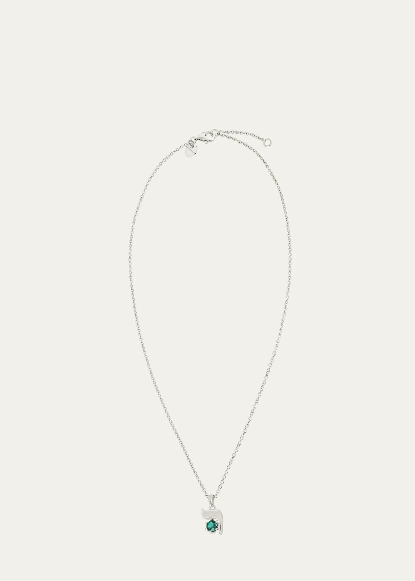 Procaccia Jewelry18K Gold Hebrew RESH Initial Necklace