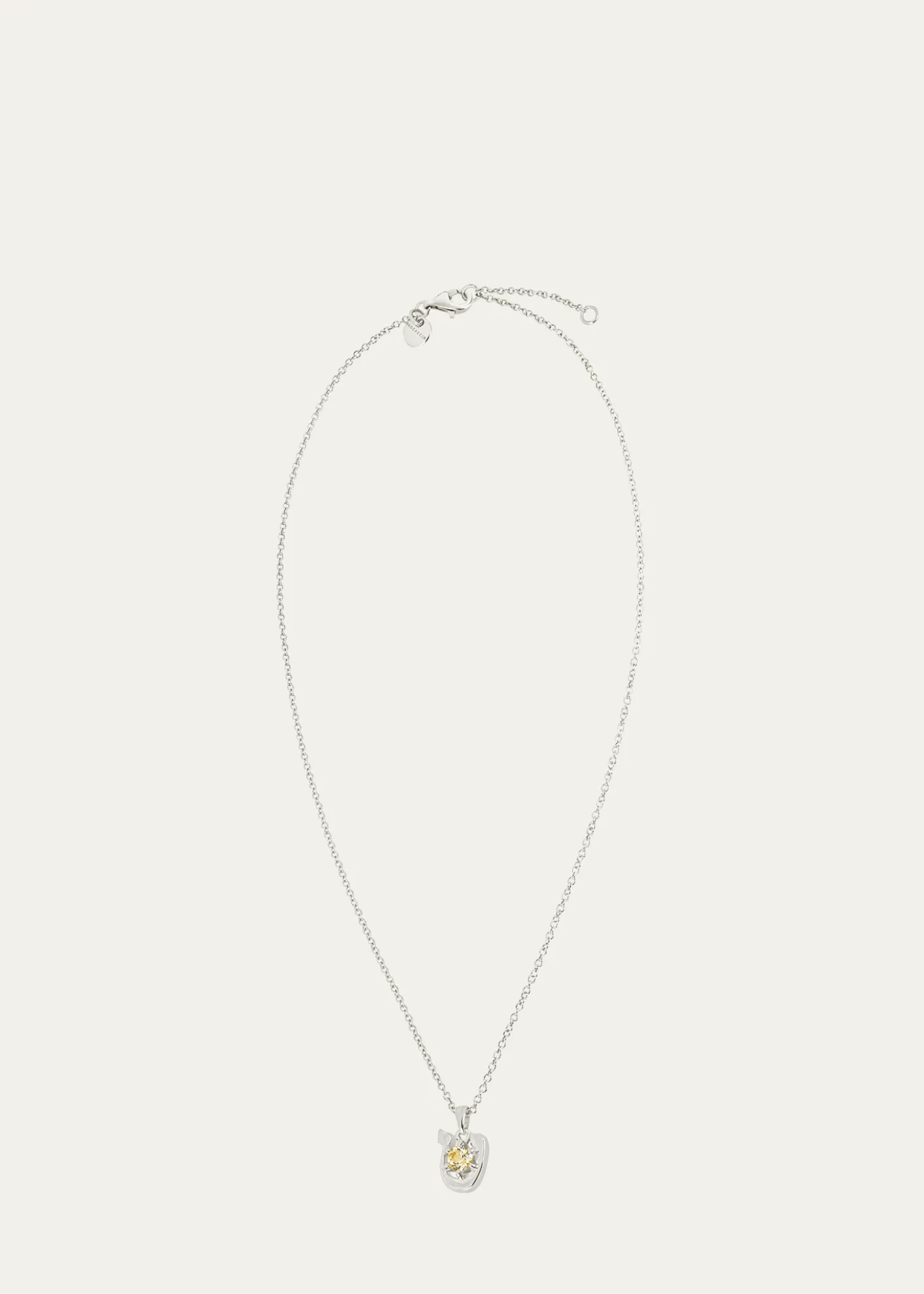 Procaccia Jewelry18K Gold Hebrew TET Initial Necklace
