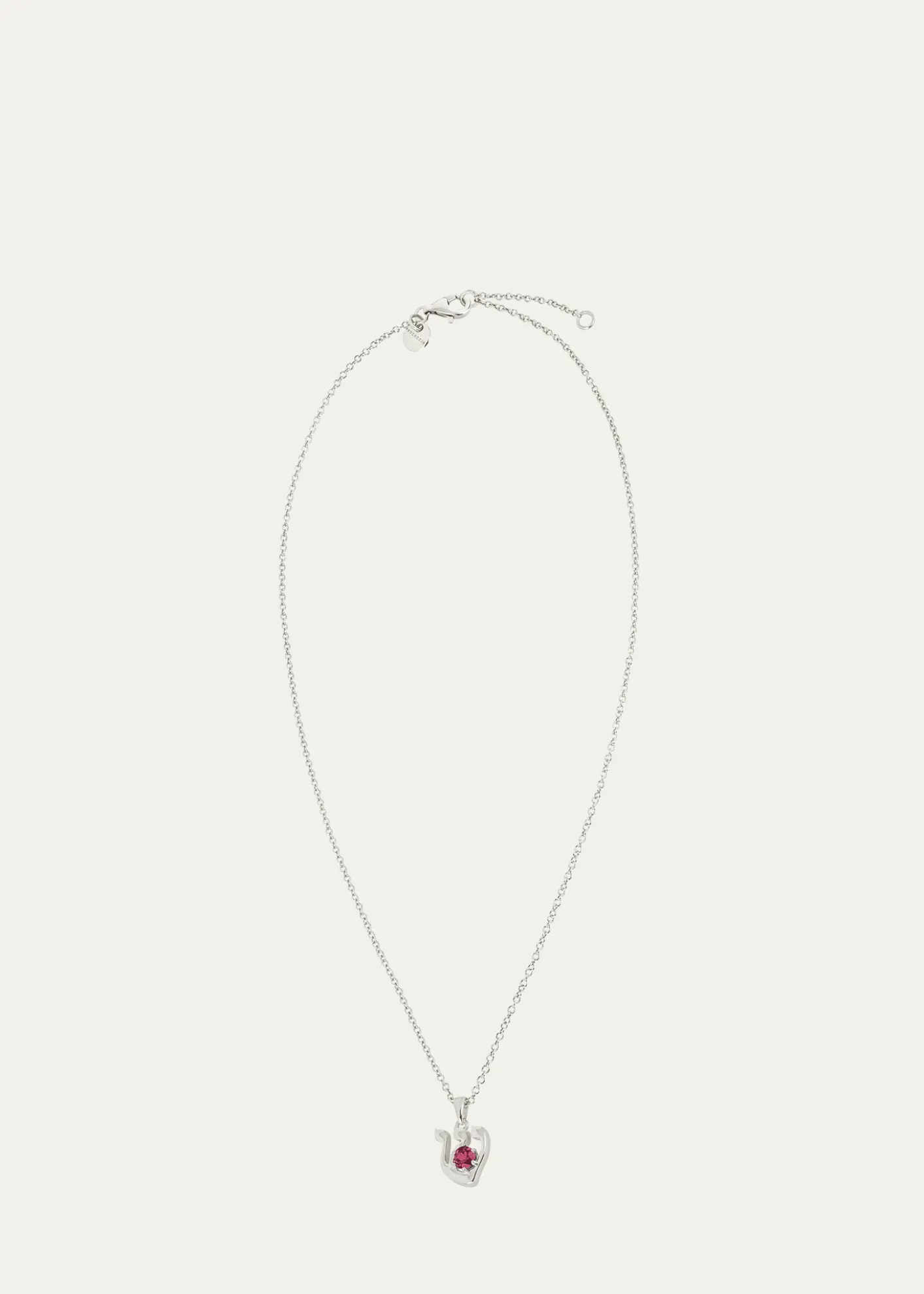 Procaccia Jewelry18K Gold Hebrew SHIN Initial Necklace