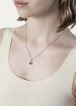 Procaccia Jewelry18K Gold Hebrew SAMECH Initial Necklace