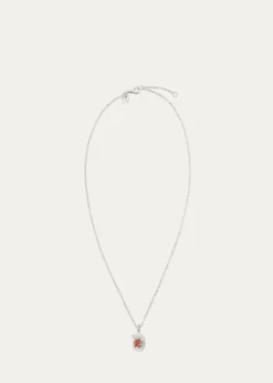 Procaccia Jewelry18K Gold Hebrew SAMECH Initial Necklace