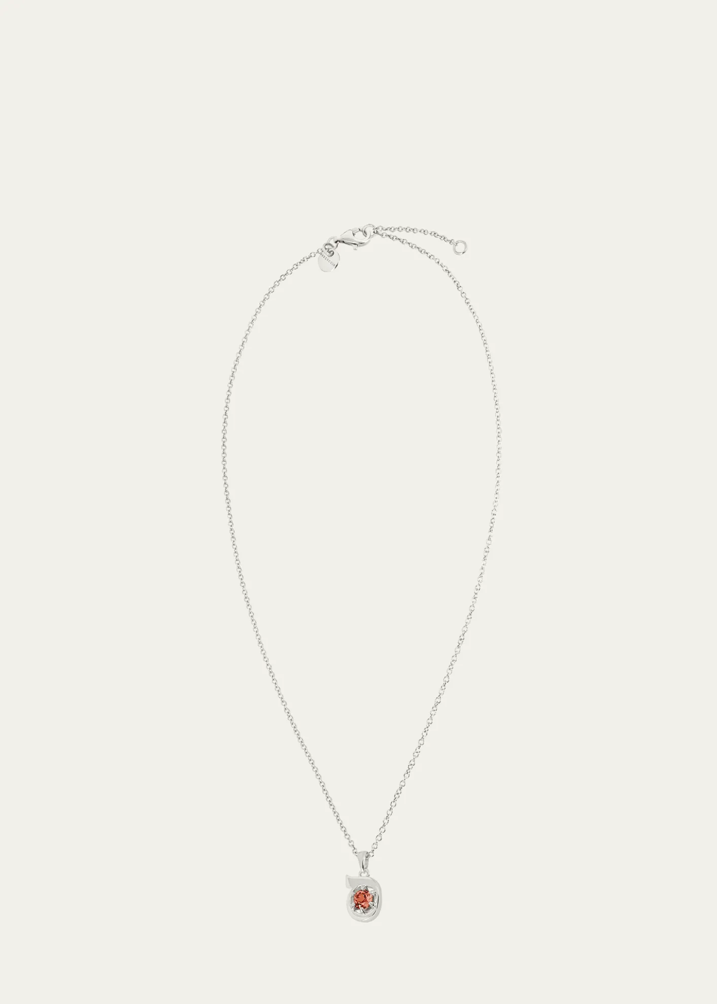 Procaccia Jewelry18K Gold Hebrew SAMECH Initial Necklace