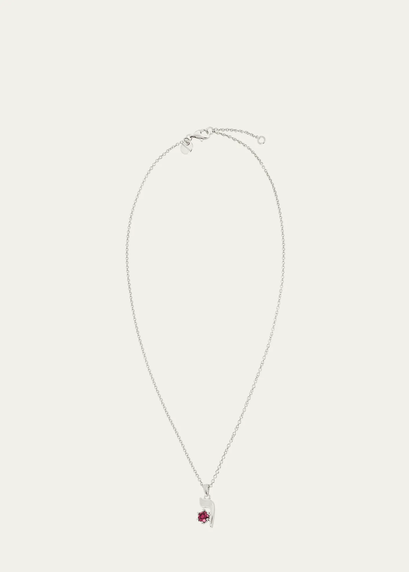 Procaccia Jewelry18K Gold Hebrew VAV Initial Necklace