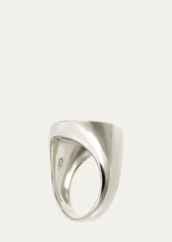 Procaccia Jewelry18K Gold Hebrew SHIN Initial Signet Ring