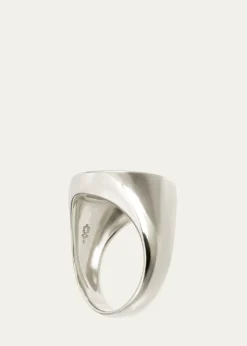 Procaccia Jewelry18K Gold Hebrew KHAF Initial Signet Ring