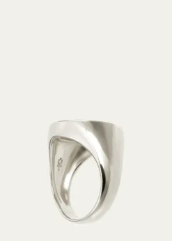 Procaccia Jewelry18K Gold Hebrew RESH Initial Signet Ring