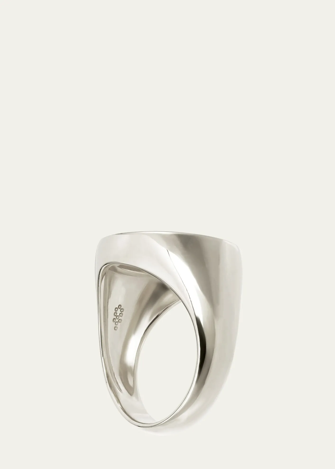 Procaccia Jewelry18K Gold Hebrew GIMEL Initial Signet Ring